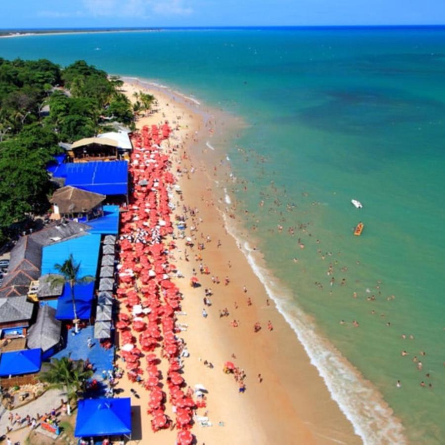 De Frente Pra Praia Apartamento Da Cris Taperapua - Condominio America Praia Flat 塞古罗港 外观 照片